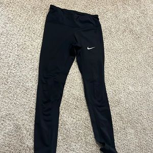 nike running leggings, size s, black